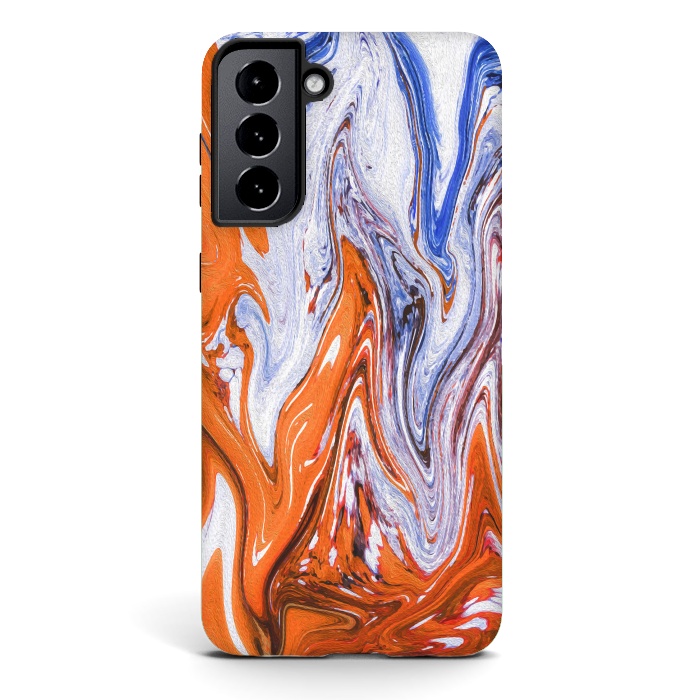 Galaxy S21 plus StrongFit Abstract Marble-III by Creativeaxle