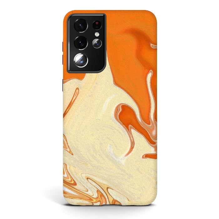 Galaxy S21 ultra StrongFit Abstract Marble-IV by Creativeaxle
