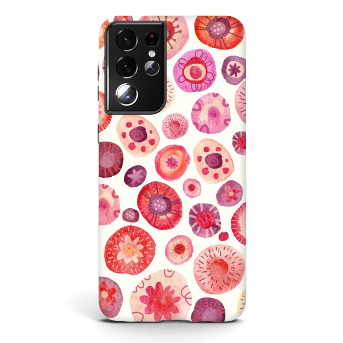 Galaxy S21 ultra StrongFit All the Flowers by Nic Squirrell
