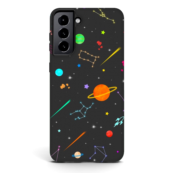 Galaxy S21 plus StrongFit Aesthetic colorful space by Jms