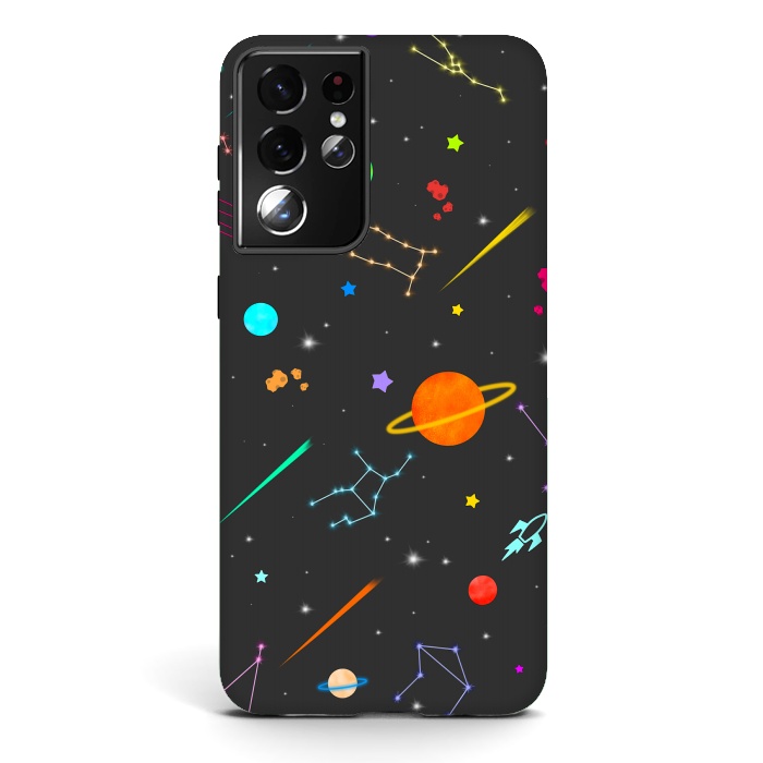 Galaxy S21 ultra StrongFit Aesthetic colorful space by Jms