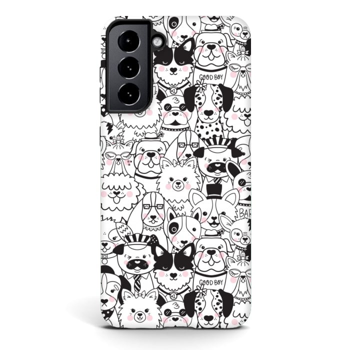 Galaxy S21 StrongFit Puppy Party by Noonday Design