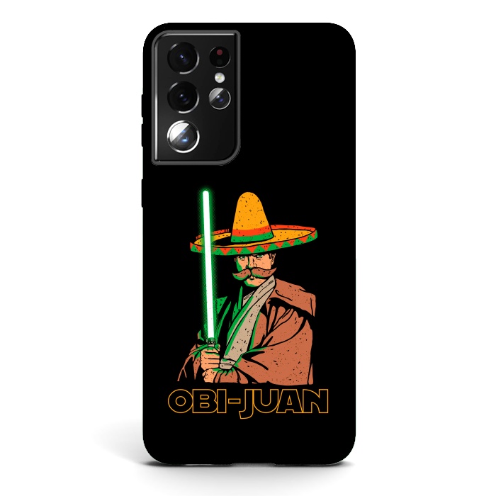 Galaxy S21 ultra StrongFit Obi Juan Funny Mexican Sombrero Cinco de Mayo by Vó Maria