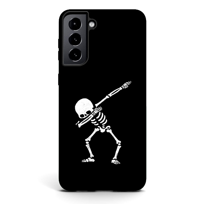 Galaxy S21 StrongFit Dabbing Skeleton Dab Pose Hip Hop Skull by Vó Maria