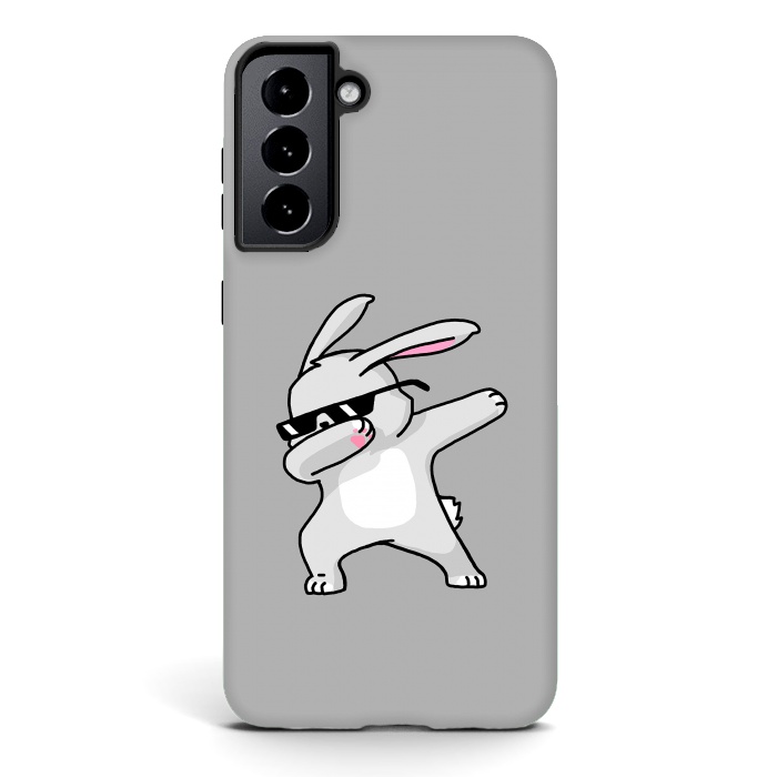 Galaxy S21 StrongFit Dabbing Easter Bunny by Vó Maria