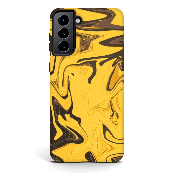 Galaxy S21 StrongFit Yellowest Abstract by Creativeaxle