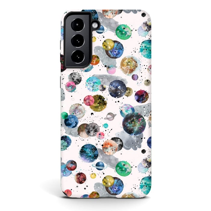Galaxy S21 StrongFit Space Planets by Ninola Design