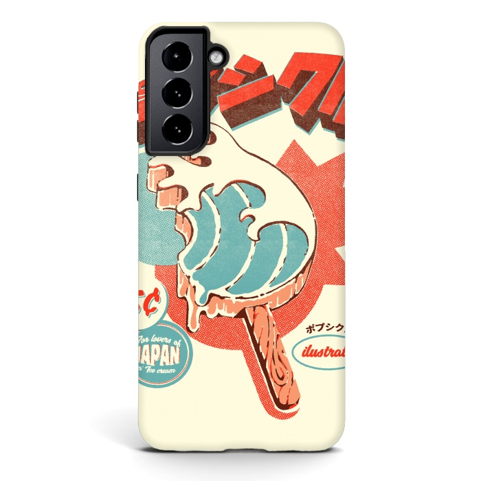 Galaxy S21 StrongFit Great Wave Ice Pop by Ilustrata