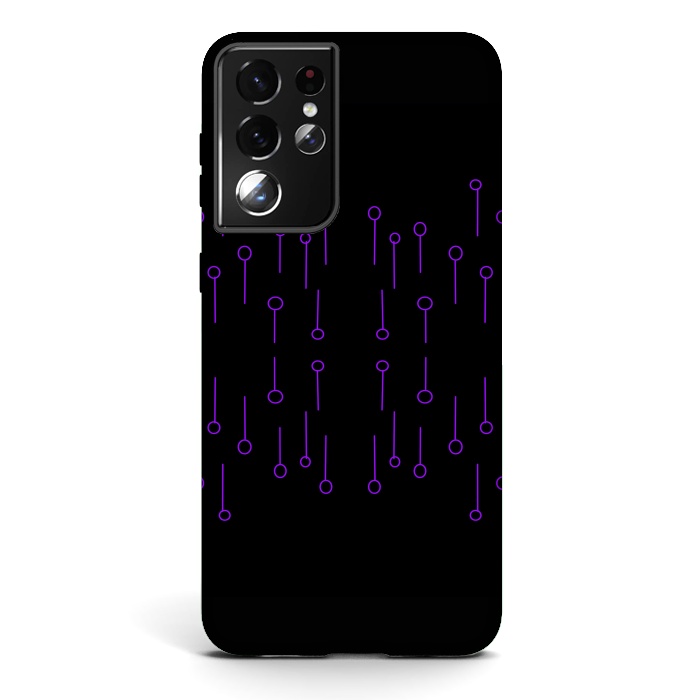 Galaxy S21 ultra StrongFit Blue and black binary code design by Josie
