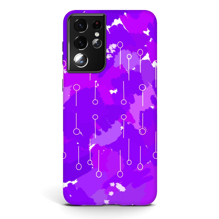 Galaxy S21 ultra StrongFit Purple binary code patch design by Josie