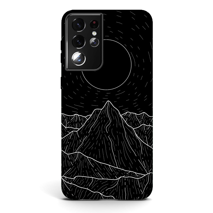 Galaxy S21 ultra StrongFit A dark mountain view by Steve Wade (Swade)