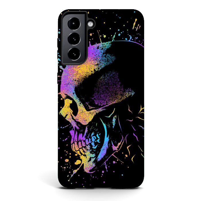 Galaxy S21 StrongFit Skull Colorful Artistic by Alberto