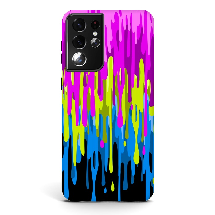Galaxy S21 ultra StrongFit Colorful liquid by Alberto