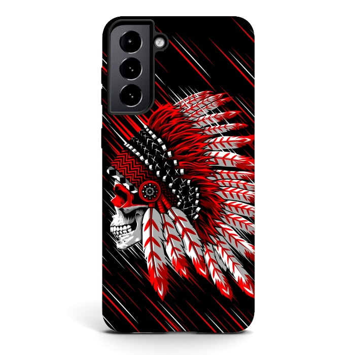 Galaxy S21 StrongFit Indian Skull by Alberto
