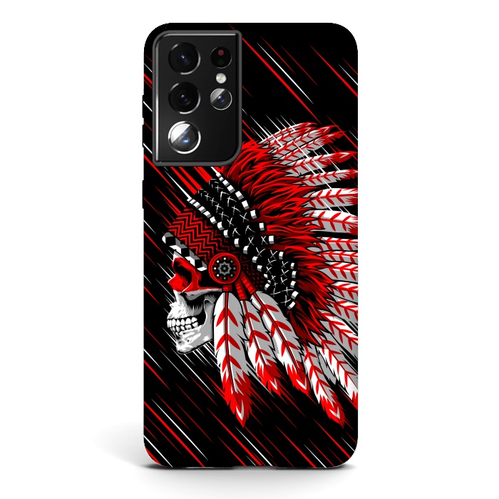 Galaxy S21 ultra StrongFit Indian Skull by Alberto