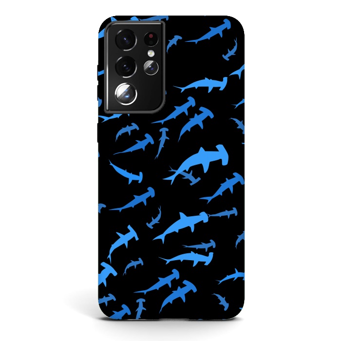 Galaxy S21 ultra StrongFit hammerhead sharks by Alberto