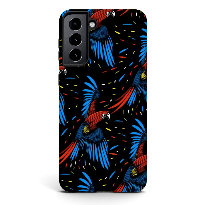 Galaxy S21 StrongFit Tribal Macaw by Alberto