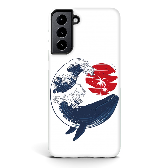 Galaxy S21 StrongFit wave whale by Alberto