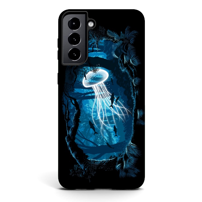 Galaxy S21 plus StrongFit Jelly Fish Forest by Alberto