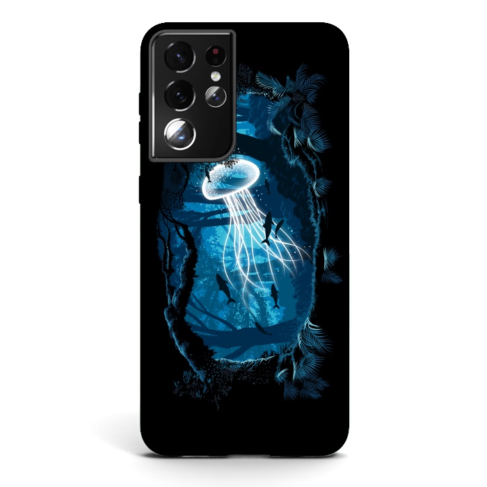Galaxy S21 ultra StrongFit Jelly Fish Forest by Alberto
