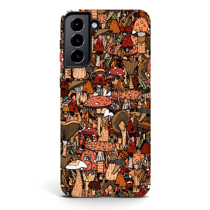 Galaxy S21 plus StrongFit Autumnal Mushrooms by Steve Wade (Swade)