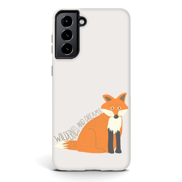 Galaxy S21 StrongFit Wilderness and Dreams Fox by Edith May