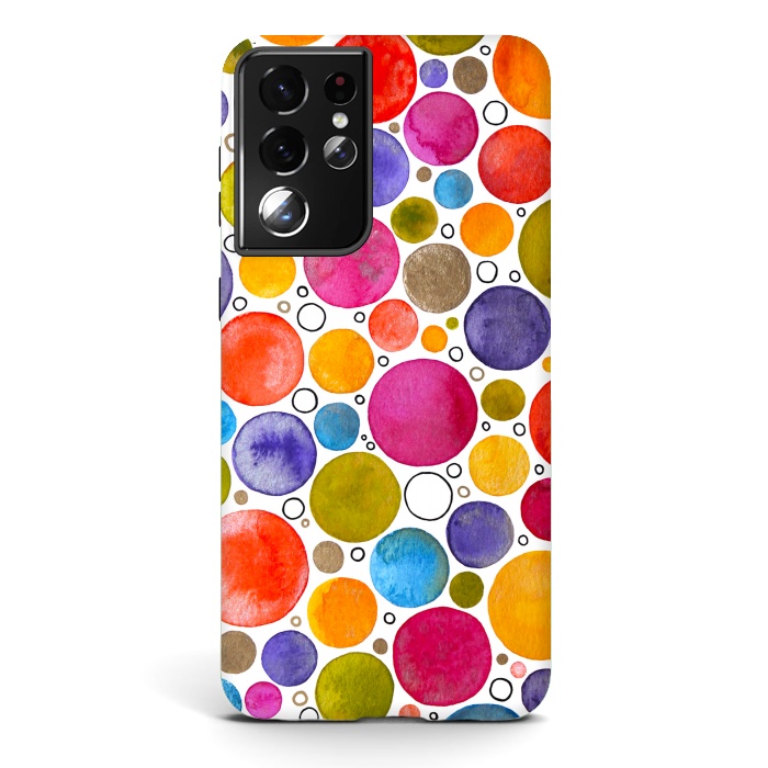 Galaxy S21 ultra StrongFit That's It, I'm Going Dotty by Paula Ohreen