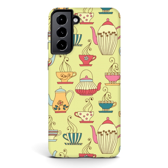 Galaxy S21 StrongFit antique cups love by MALLIKA