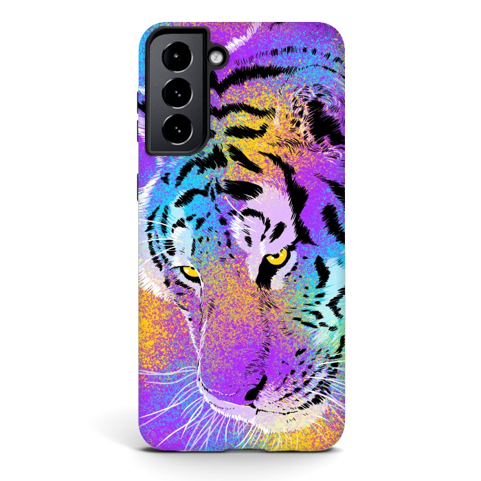 Galaxy S21 StrongFit Colorful Tiger by Alberto