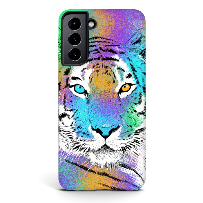 Galaxy S21 StrongFit Tiger Colorful by Alberto