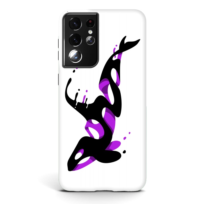 Galaxy S21 ultra StrongFit Liquid Killer Whale by Alberto
