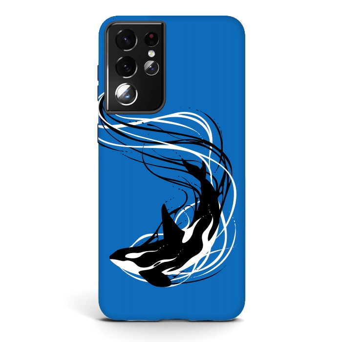 Galaxy S21 ultra StrongFit Fantasy Killer Whale by Alberto