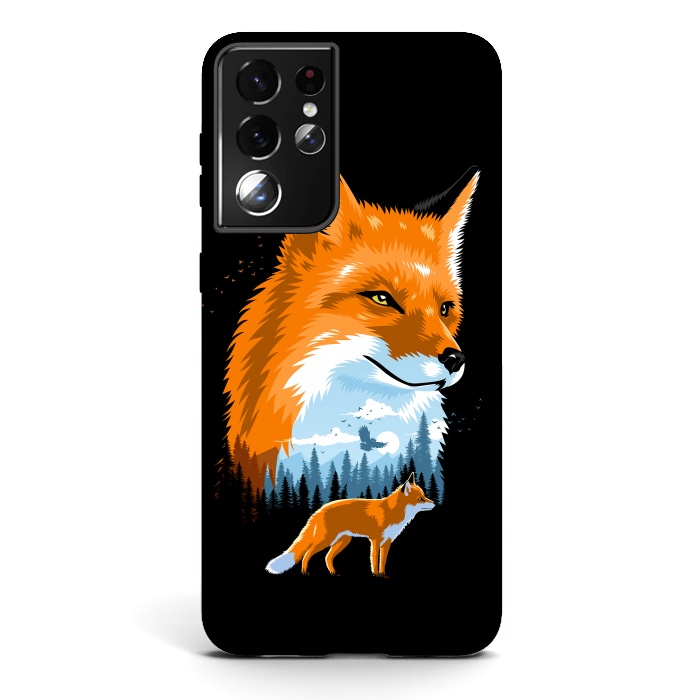 Galaxy S21 ultra StrongFit Fox in forest by Alberto