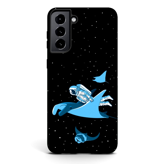 Galaxy S21 StrongFit Astronaut blanket fish by Alberto