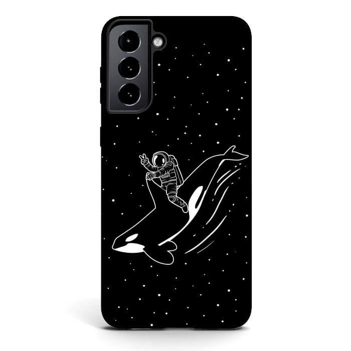 Galaxy S21 StrongFit Killer Whale Astronaut by Alberto