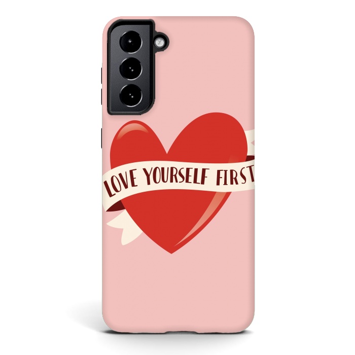 Galaxy S21 plus StrongFit Love Yourself First, Happy Valentine's Day by Jelena Obradovic