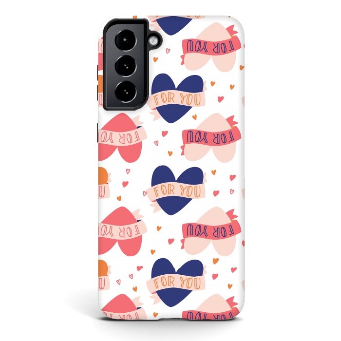 Galaxy S21 plus StrongFit Valentine pattern 09 by Jelena Obradovic