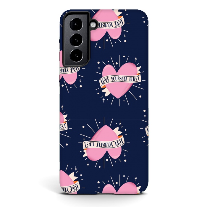 Galaxy S21 StrongFit Valentine pattern 14 by Jelena Obradovic