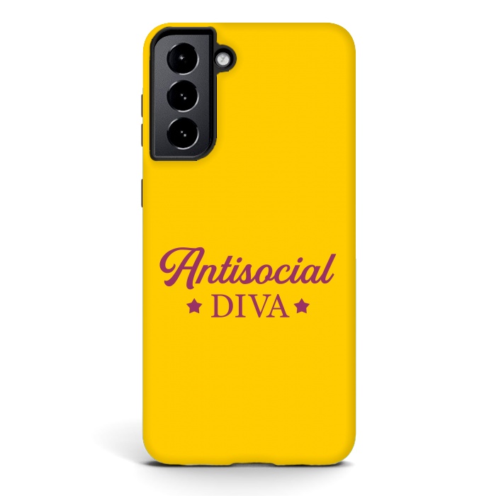Galaxy S21 StrongFit Antisocial diva by Dhruv Narelia