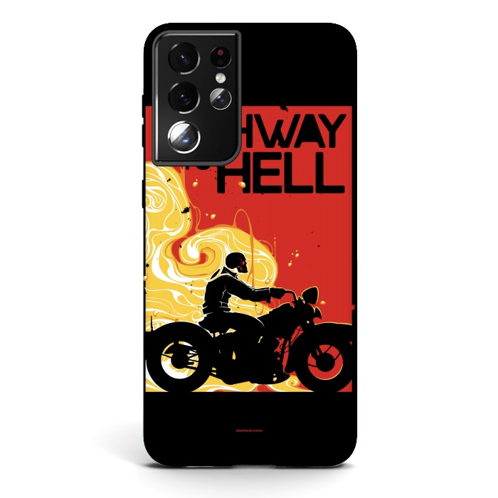 Galaxy S21 ultra StrongFit Highway to Hell 1 by Draco