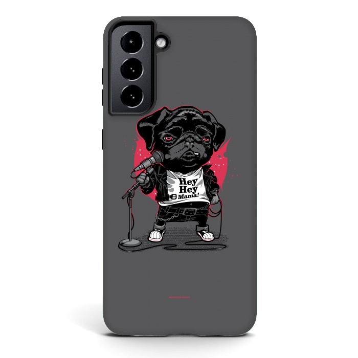 Galaxy S21 plus StrongFit Black Dog by Draco