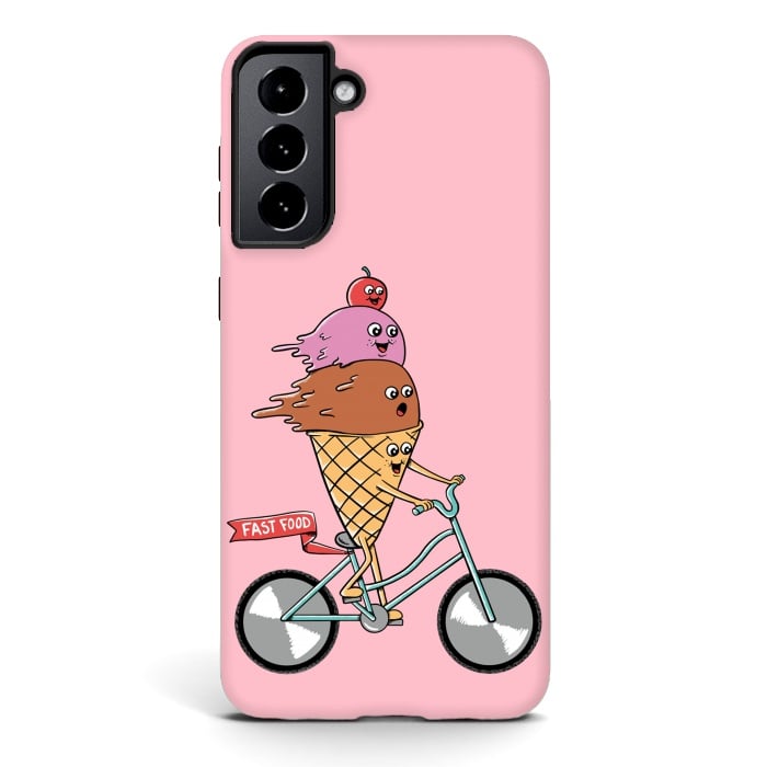 Galaxy S21 StrongFit Ice cream fast food rose by Coffee Man