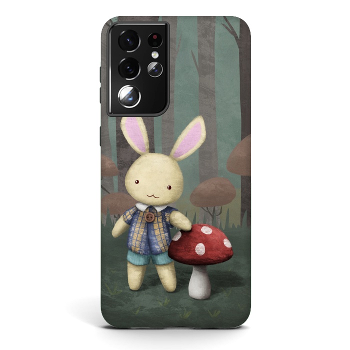 Galaxy S21 ultra StrongFit Cute bunny by Laura Nagel