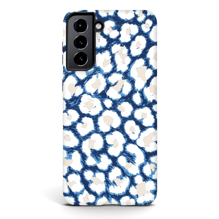 Galaxy S21 StrongFit Blue-Cream Cozy Surface by ''CVogiatzi.