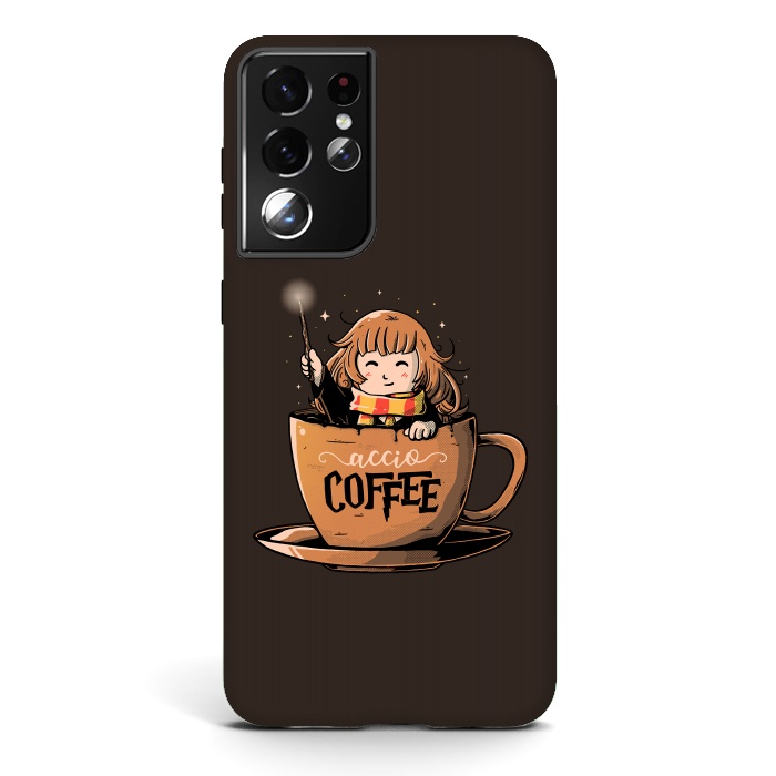 Galaxy S21 ultra StrongFit Accio Coffee by eduely