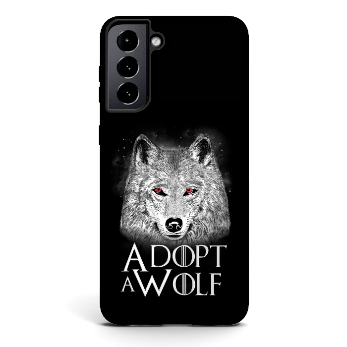 Galaxy S21 StrongFit Adopt a Wolf by eduely
