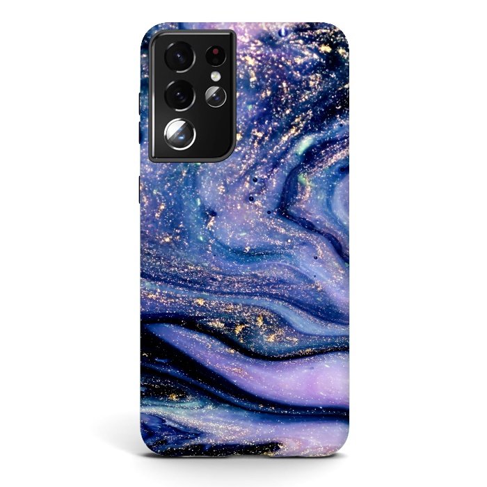 Galaxy S21 ultra StrongFit Nice Marble Pattern Abstract art Wallpaper by ArtsCase
