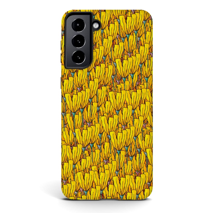 Galaxy S21 StrongFit Spring yellow flowers by Steve Wade (Swade)