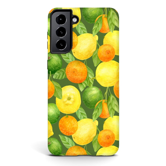Galaxy S21 StrongFit summer fruits lemons and oranges by haroulita