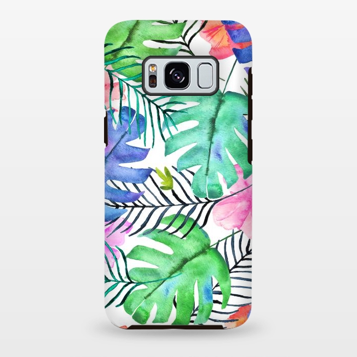 Galaxy S8 plus StrongFit Tropical Pastel  by Amaya Brydon